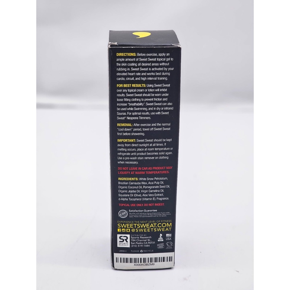 Sports Research Sweet Sweat Workout Enhancer Unisex 6.4oz Stick New Topical Gel - Picture 6 of 6